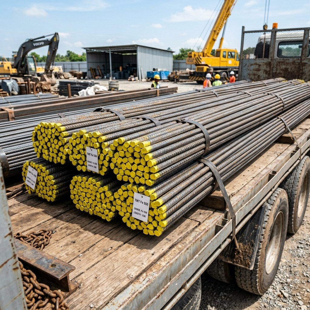 TMT Fe 550 Grade Bars
