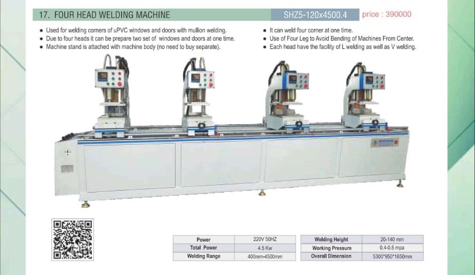 Four Head Welding Machine SHZ5-120x4500.4